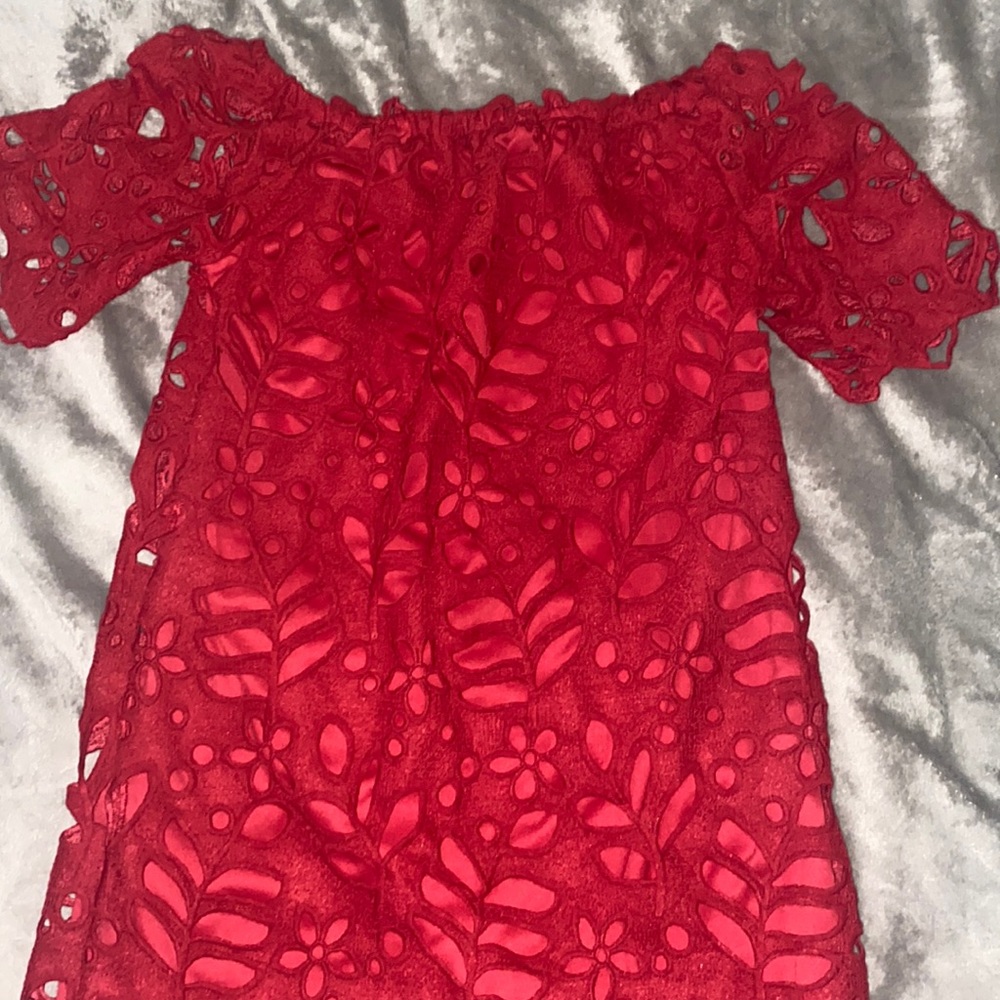 red dress